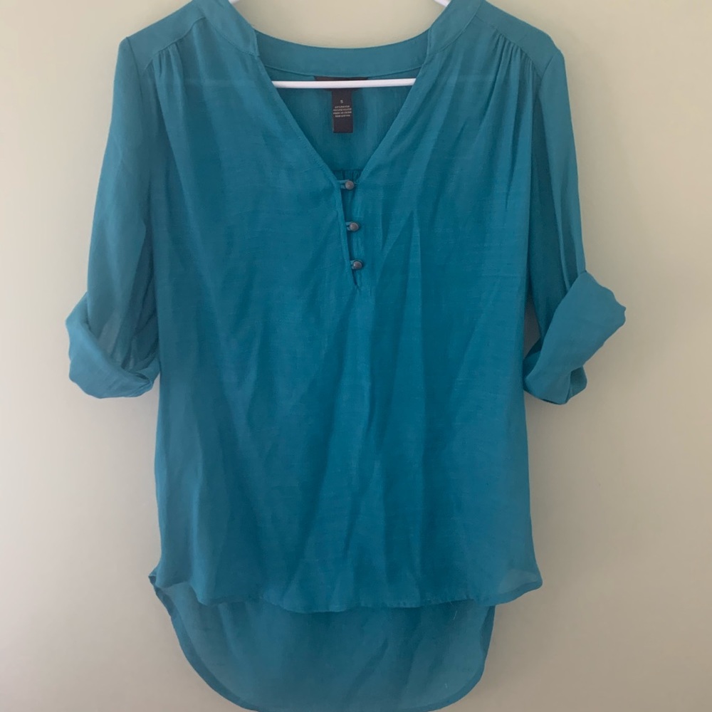 Pretty Turquoise Blue Small Blouse